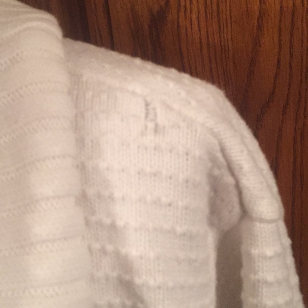 Banana Republic White Drawstring Cowl Neck Sweater - Picture 3 of 5